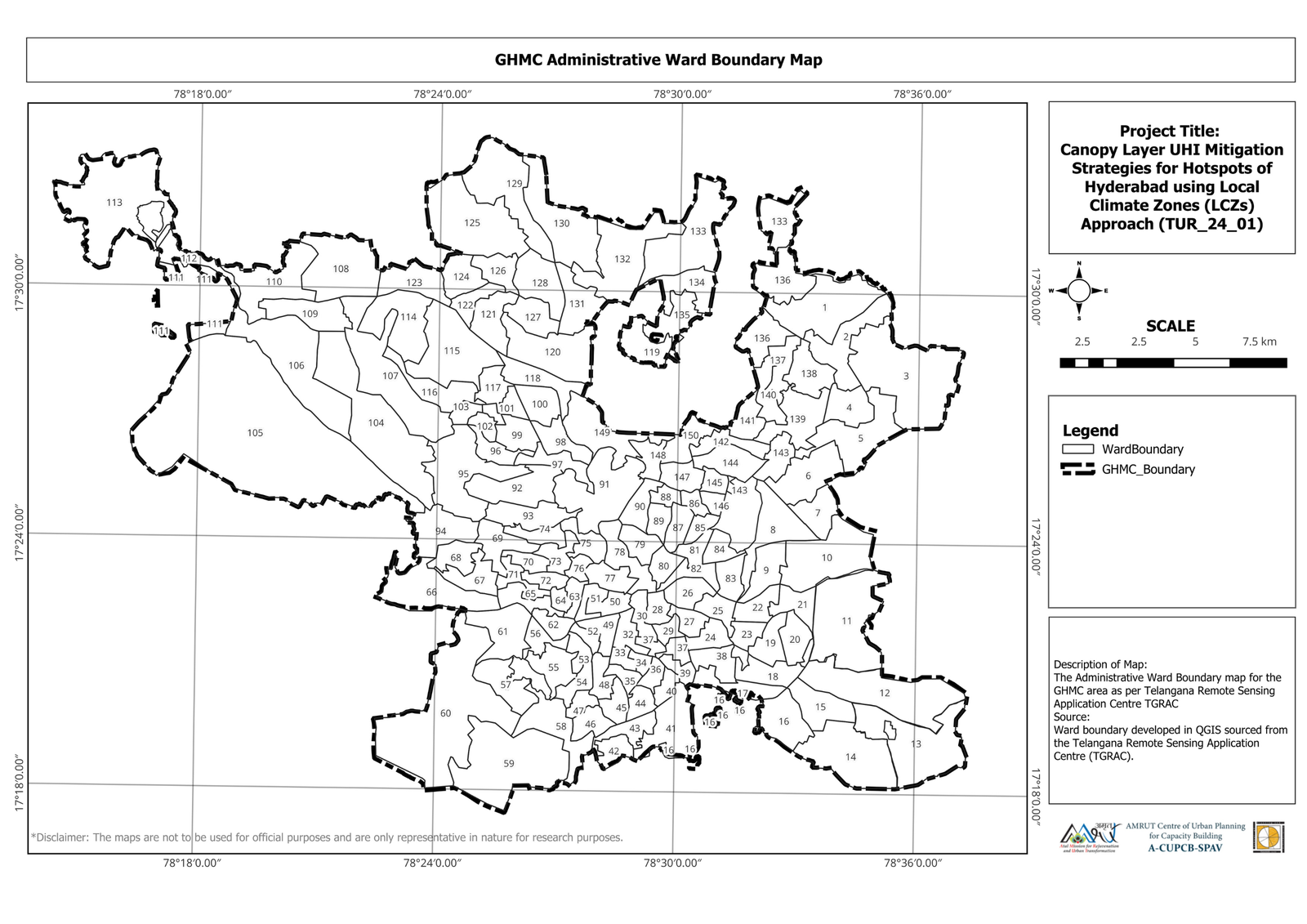 GHMC Ward Boundary Map